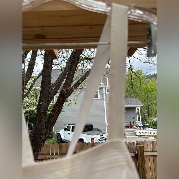 J. Crew NWT Ivory & White Striped Babydoll Top Blouse Lined Side Zip size 10 - Picture 6 of 16